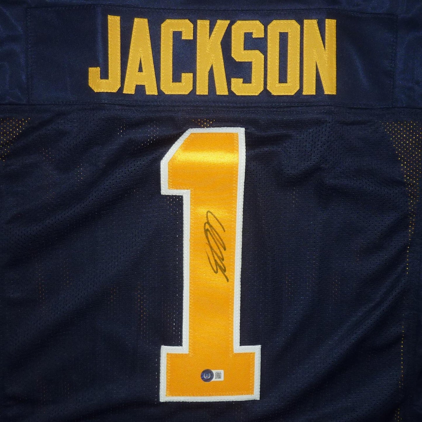 Desean Jackson Autographed California Cal Bears (Blue #1) Custom Jersey - Beckett