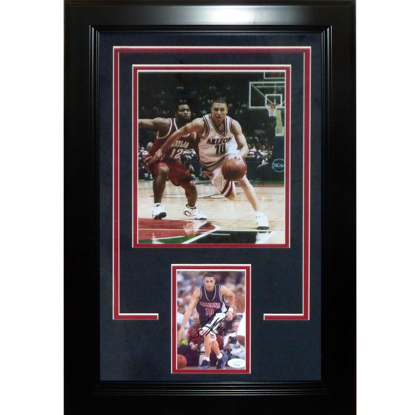 Mike Bibby Autographed Arizona Wildcats Frame with 8x10 and signature below - JSA