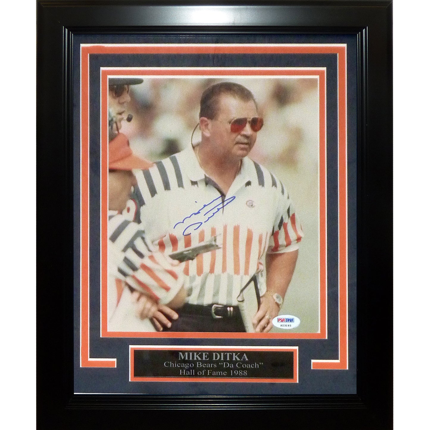 Mike Ditka Autographed Chicago Bears (Coaching) Deluxe Framed 8x10 Photo β PSADNA