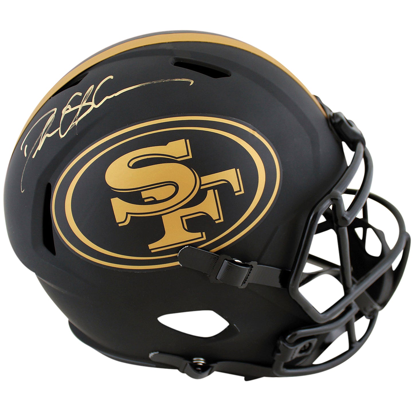 Deion Sanders Autographed San Francisco 49ers (ECLIPSE Alternate) Deluxe Full-Size Replica Helmet – Beckett