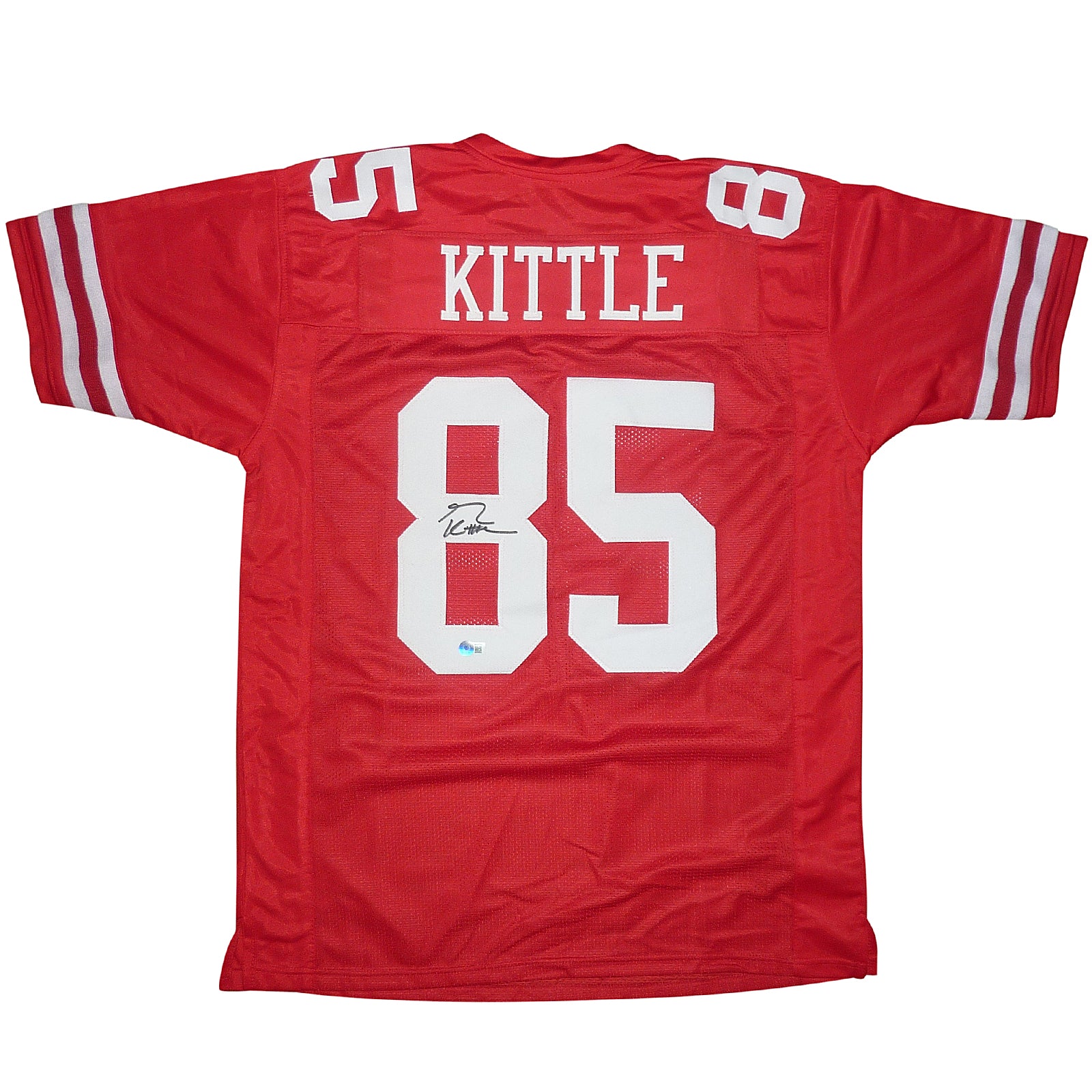 George Kittle Autographed San Francisco (Red #85) Custom Jersey – Beck –  Palm Beach Autographs LLC