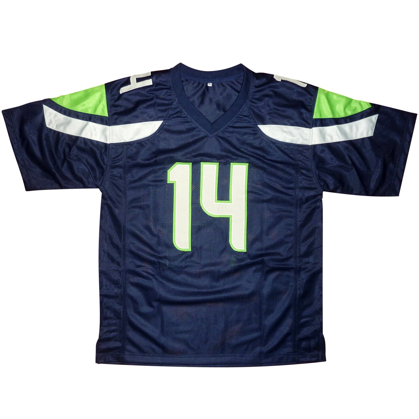 DK Metcalf Autographed Seattle (Blue #14) Custom Jersey - Beckett