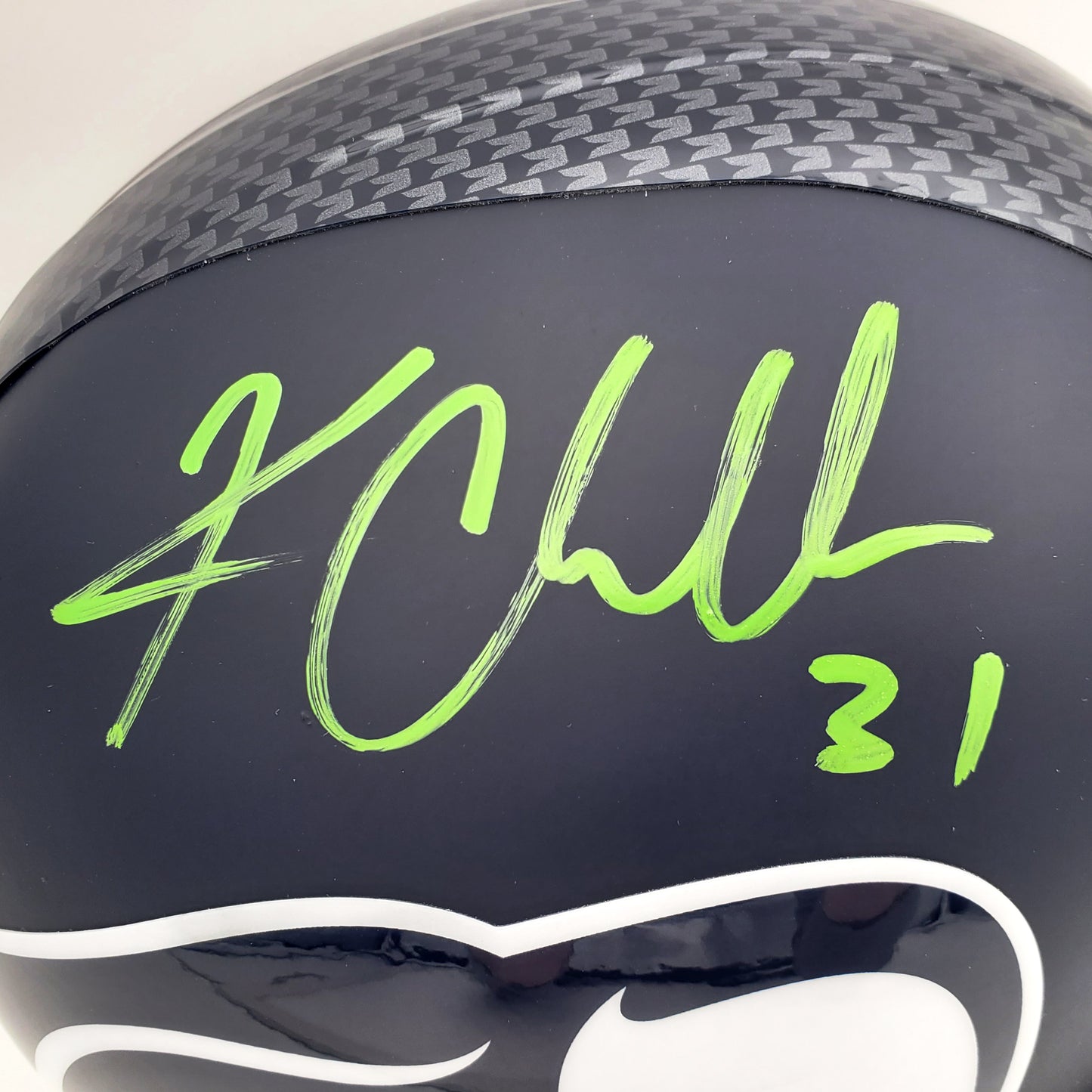 Kam Chancellor Autographed Seattle Seahawks Deluxe Full-Size Replica Helmet - MCS