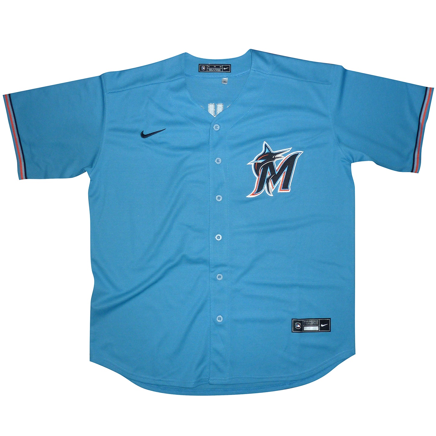 Jazz Chisholm Autographed Miami Marlins (Baby Blue #2) Custom Jersey - JSA