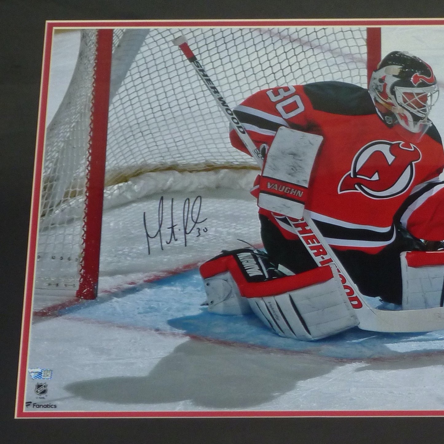 Martin Brodeur Autographed New Jersey Devils Deluxe Framed 16x20 Photo - Fanatics