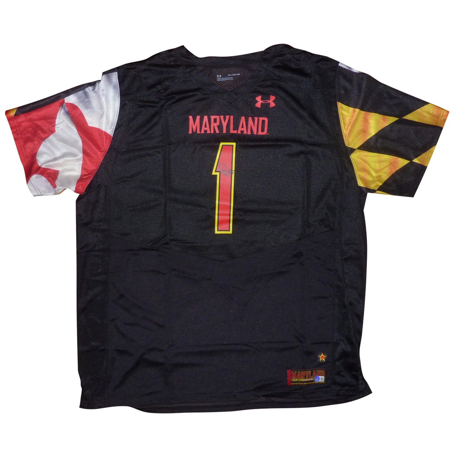 Stefon Diggs Autographed Maryland Terps Under Armour Football Jersey JSA