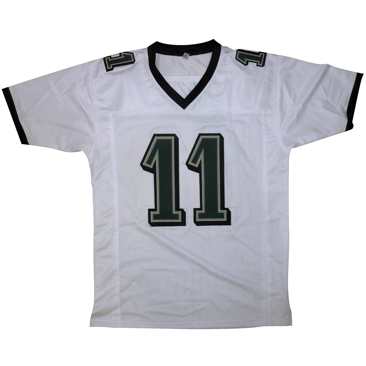 AJ Brown Autographed Philadelphia (White #11) Custom Jersey - Beckett