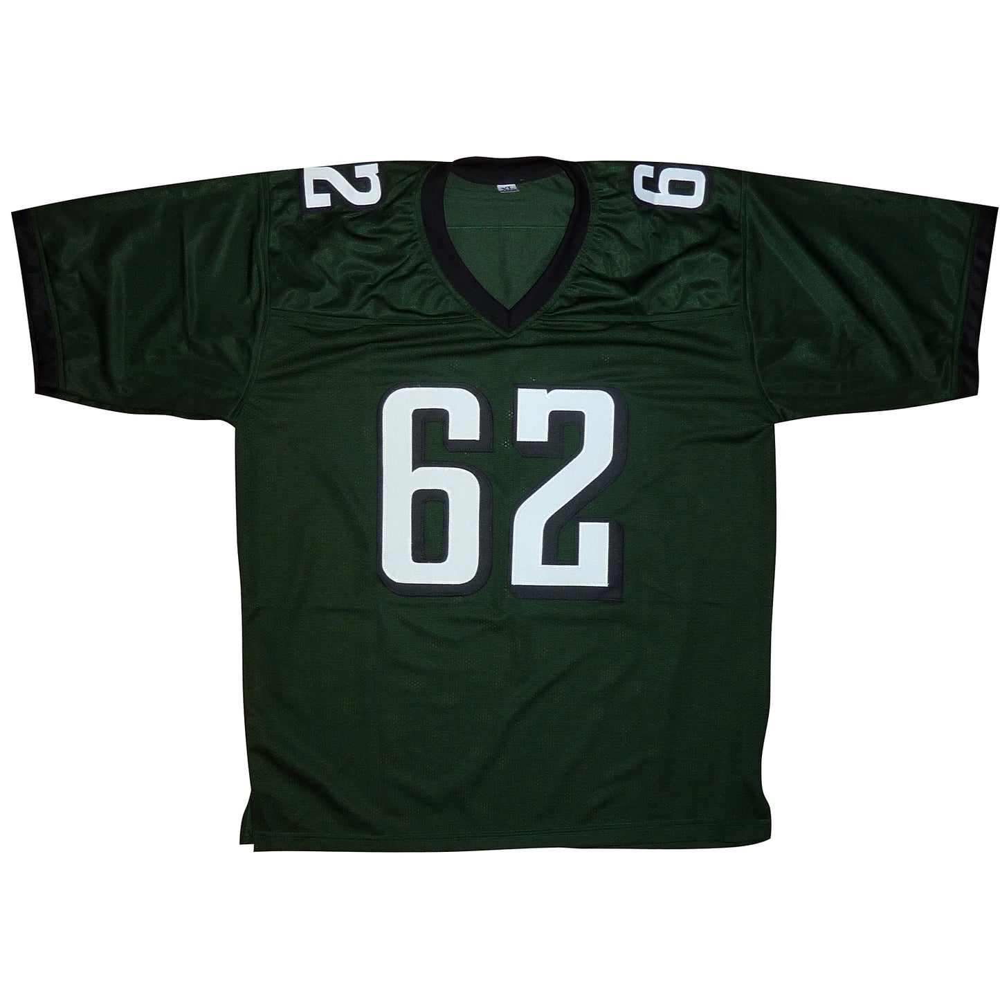 Jason Kelce Autographed Philadelphia (Green #62) Custom Jersey JSA