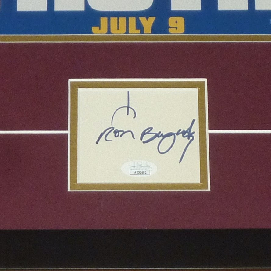 Anchorman 11x17 Movie Poster Deluxe Framed with Will Ferrell AKA Ron Burgundy Autograph JSA