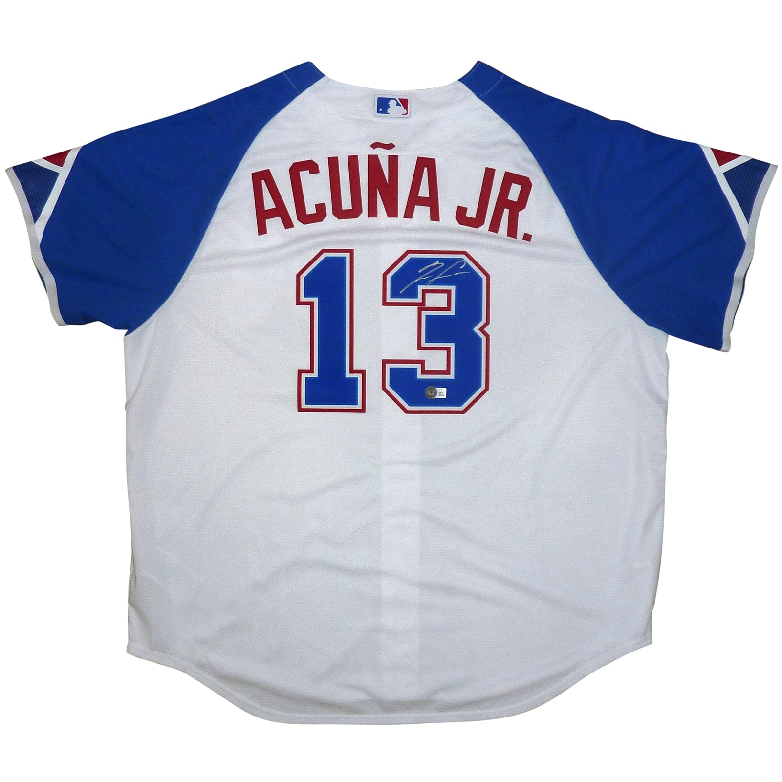 Ronald Acuna Autographed Atlanta Braves (Throwback #13) Nike