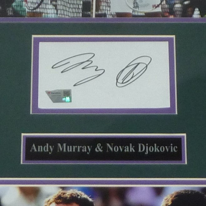 Novak Djokovic And Andy Murray Dual Autographed Tennis Frame - Fanatics