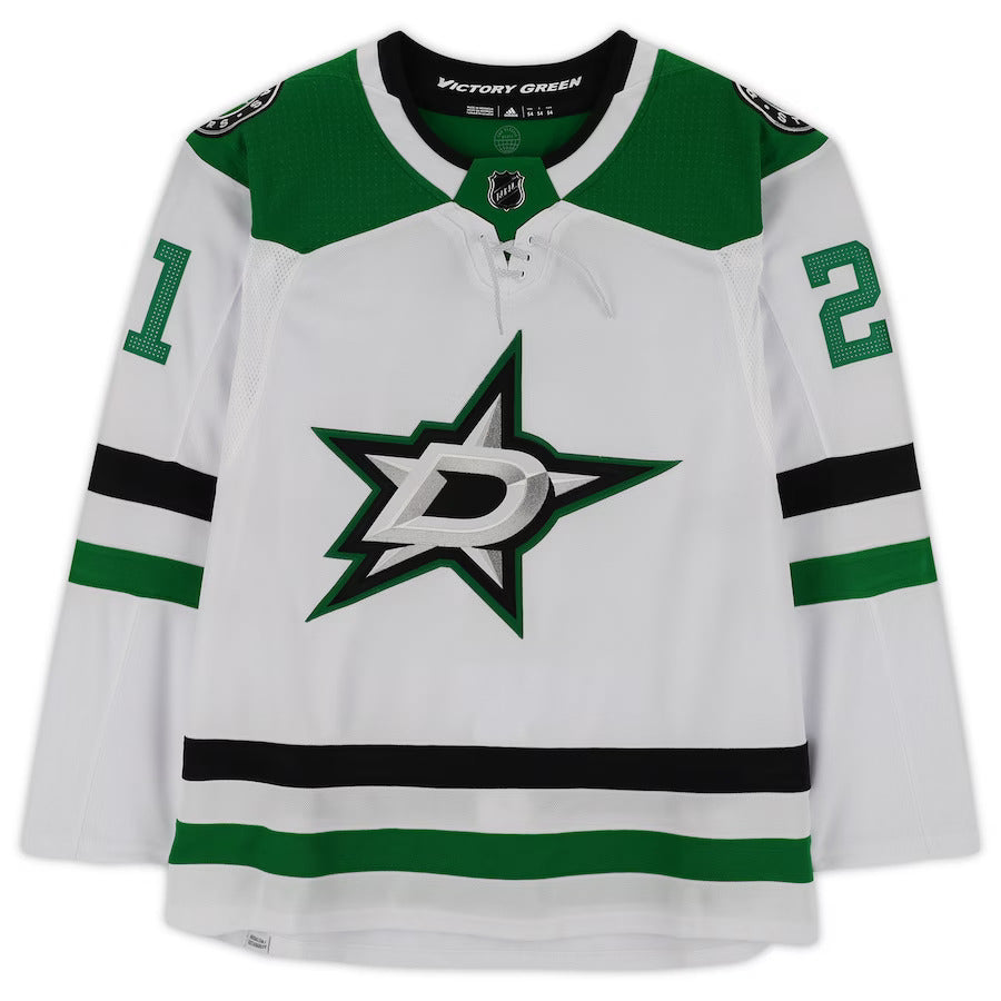 Jason Robertson Autographed Dallas Stars (White #21) Adidas Hockey Jersey - Fanatics