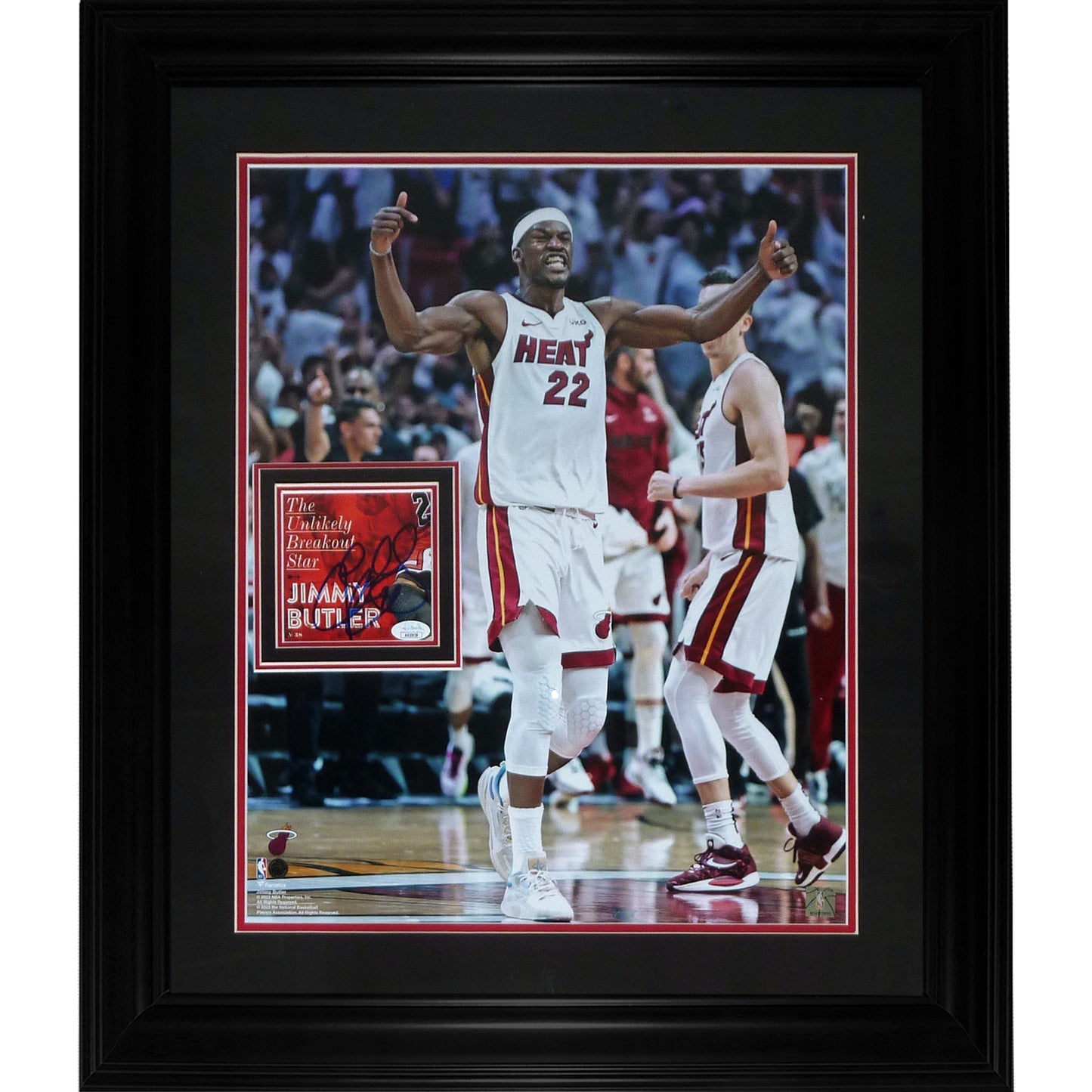 Jimmy Butler Autograph Deluxe Framed with Miami Heat 16x20 Photo - JSA