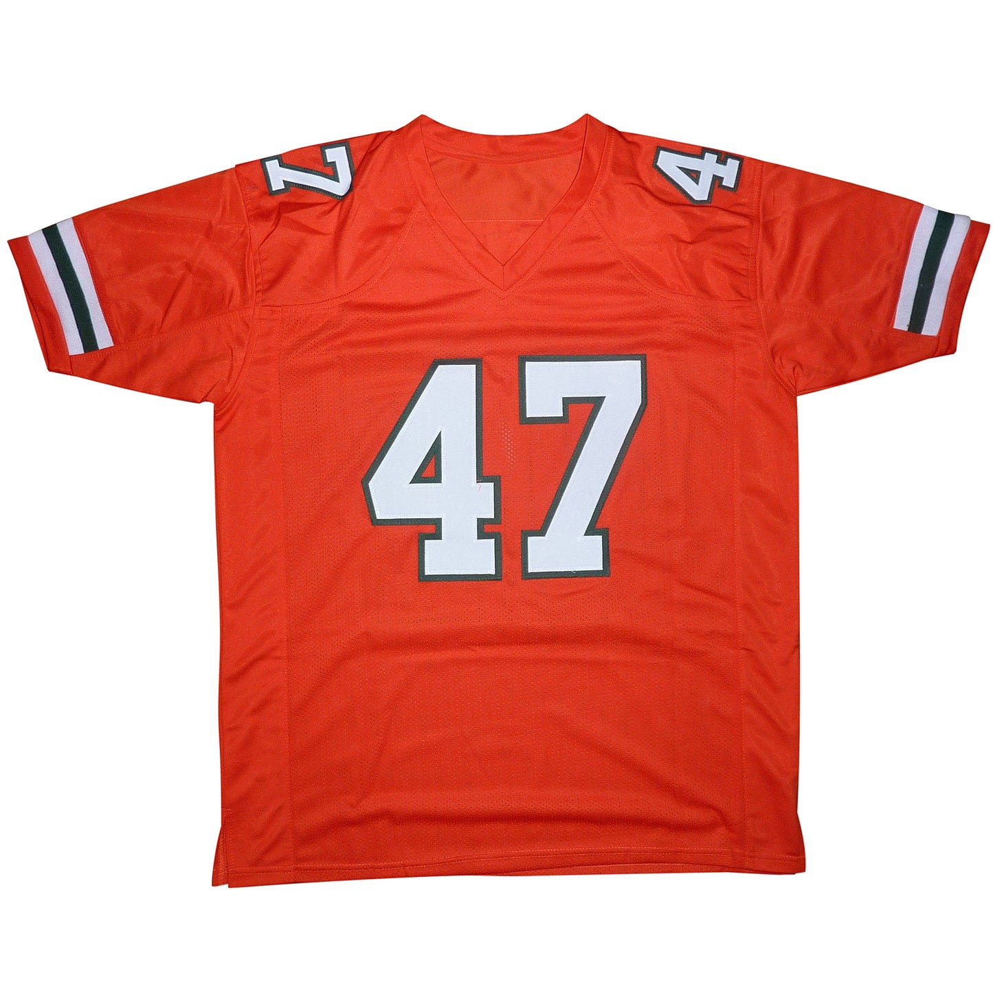 Michael Irvin Autographed Miami Hurricanes (Orange #47) Custom Jersey - Beckett