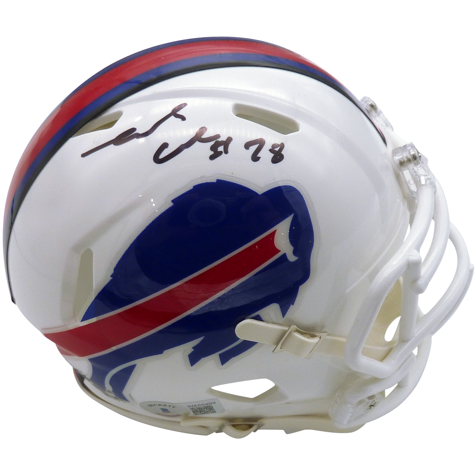 James Cook Autographed Buffalo Bills Mini Helmet - JSA