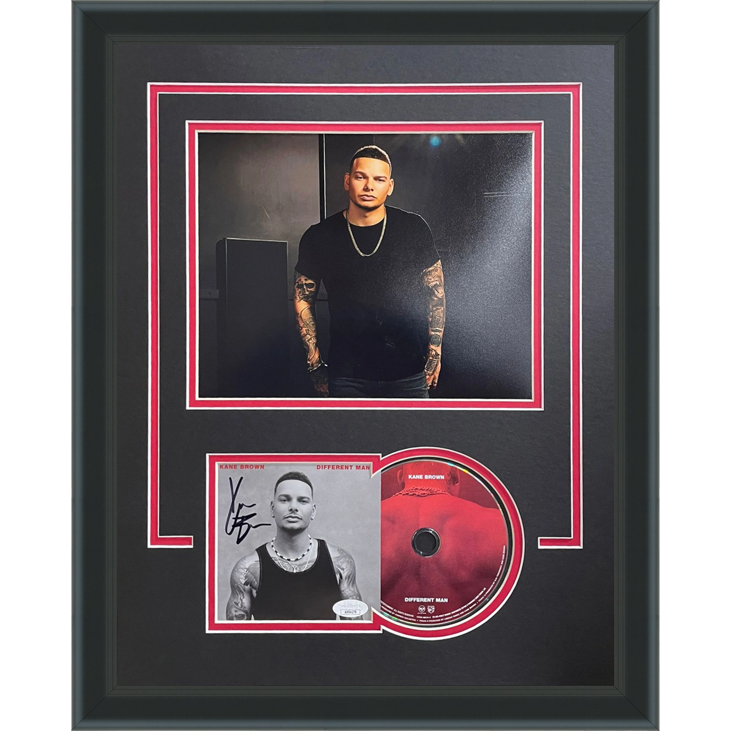 Kane Brown Autographed Different Man Deluxe Framed CD and Booklet - JSA