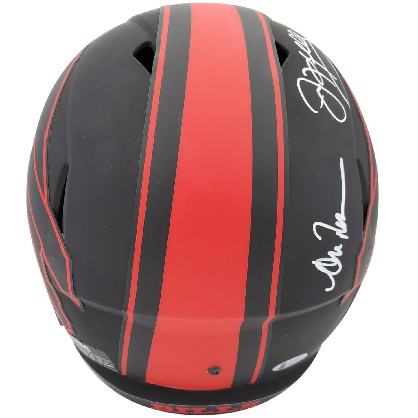 Buffalo Bills Greats Jim Kelly , Andre Reed And Thurman Thomas Autographed ECLIPSE Alternate Deluxe Full-Size Replica Helmet - Beckett