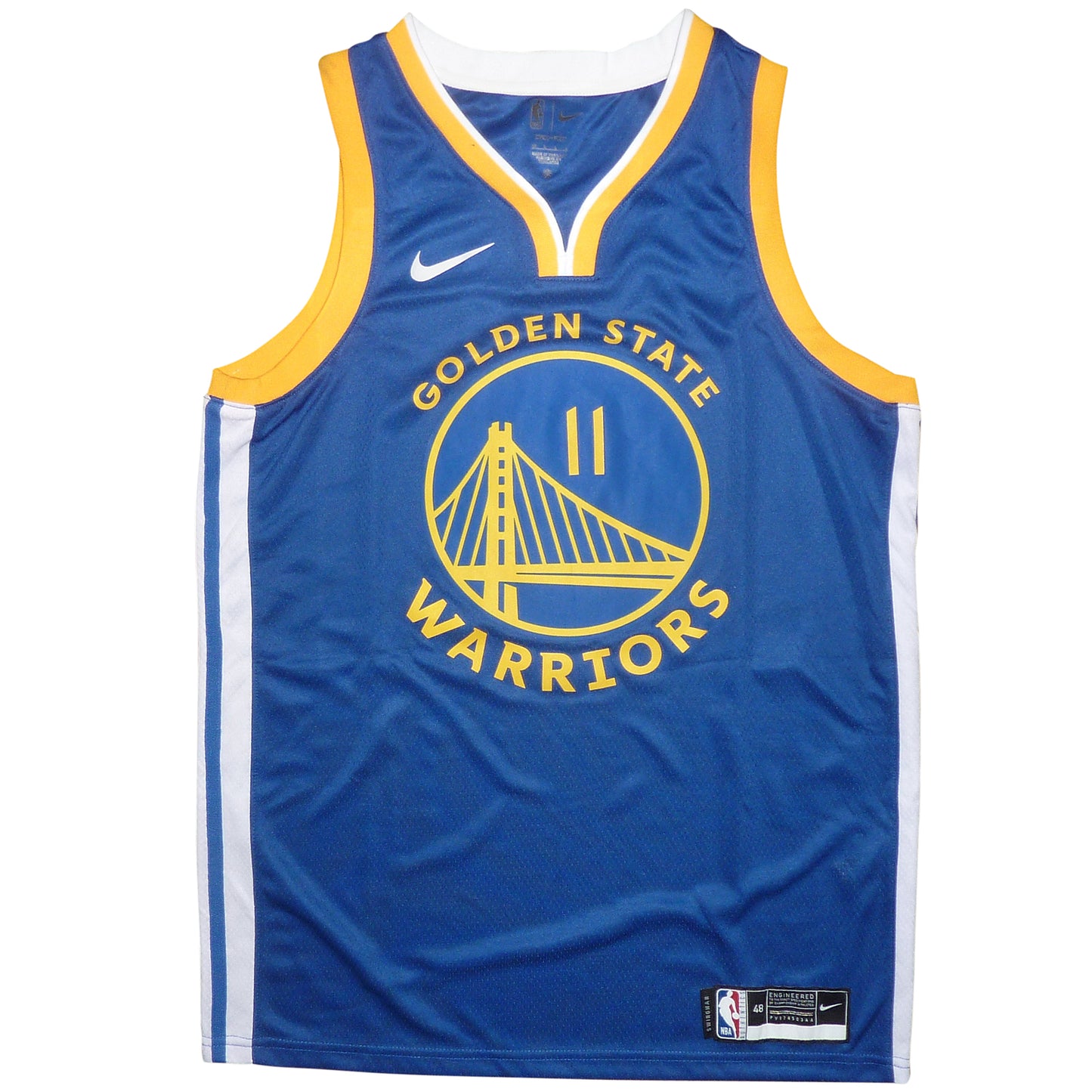 Klay Thompson Autographed Golden State Warriors (Blue #11) Nike Swingman Jersey - PSA