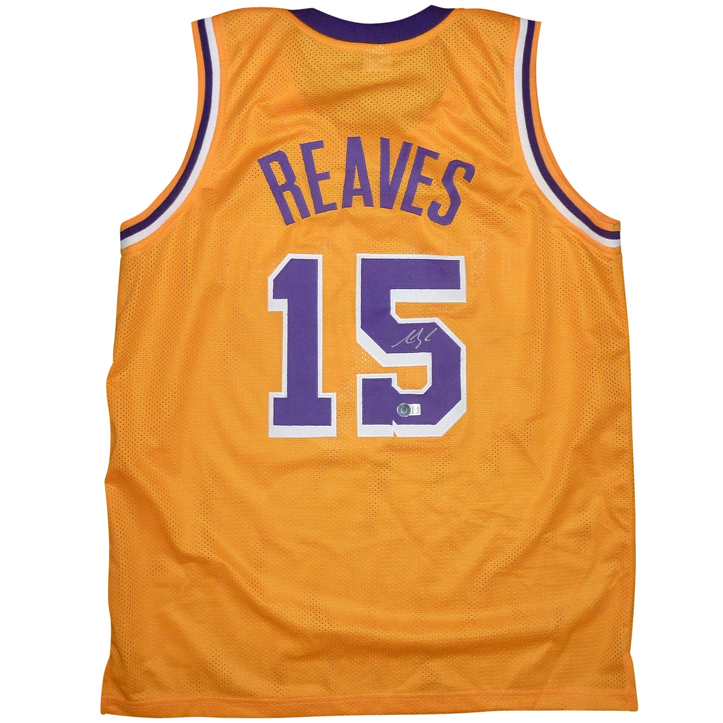 Austin Reaves Autographed Los Angeles (Yellow #15) Custom Jersey - Beckett