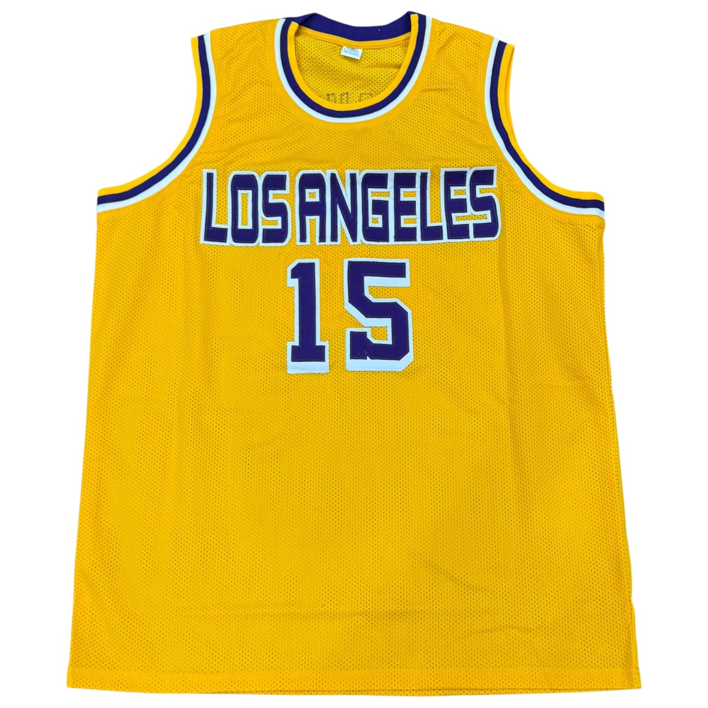 Austin Reaves Autographed Los Angeles (Yellow #15) Custom Jersey - Beckett