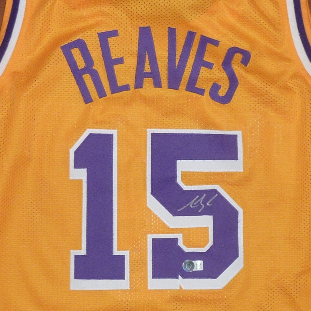 Austin Reaves Autographed Los Angeles (Yellow #15) Custom Jersey - Beckett