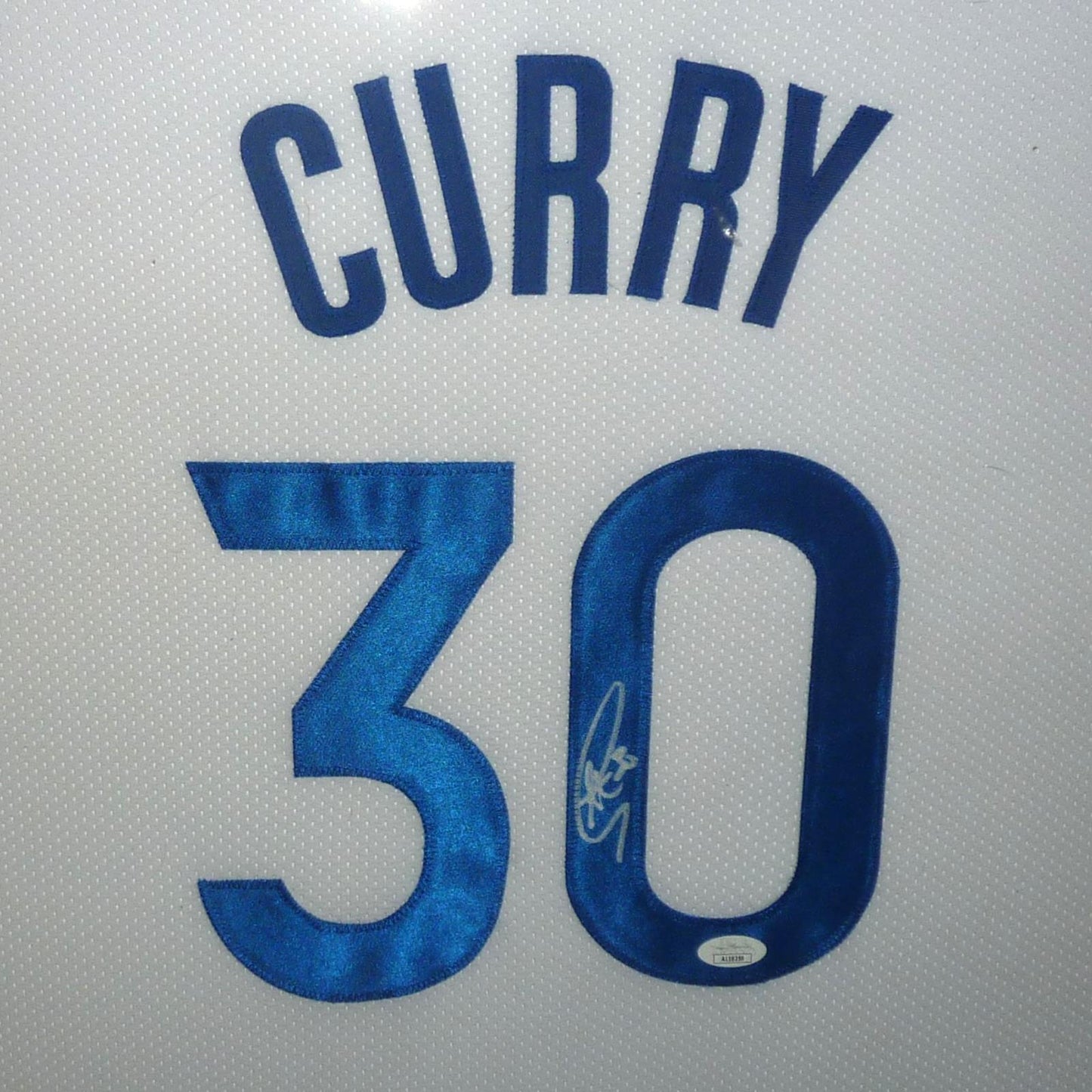 Stephen Curry Autographed Golden State (White #30) Framed Jersey - JSA