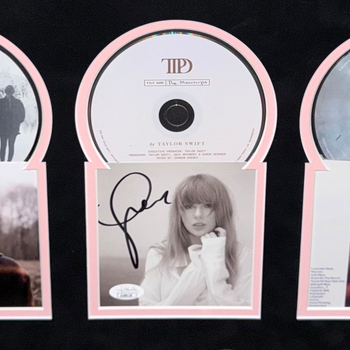 Taylor Swift Autographed Deluxe Framed 12 CD Discography Collage Collection - JSA