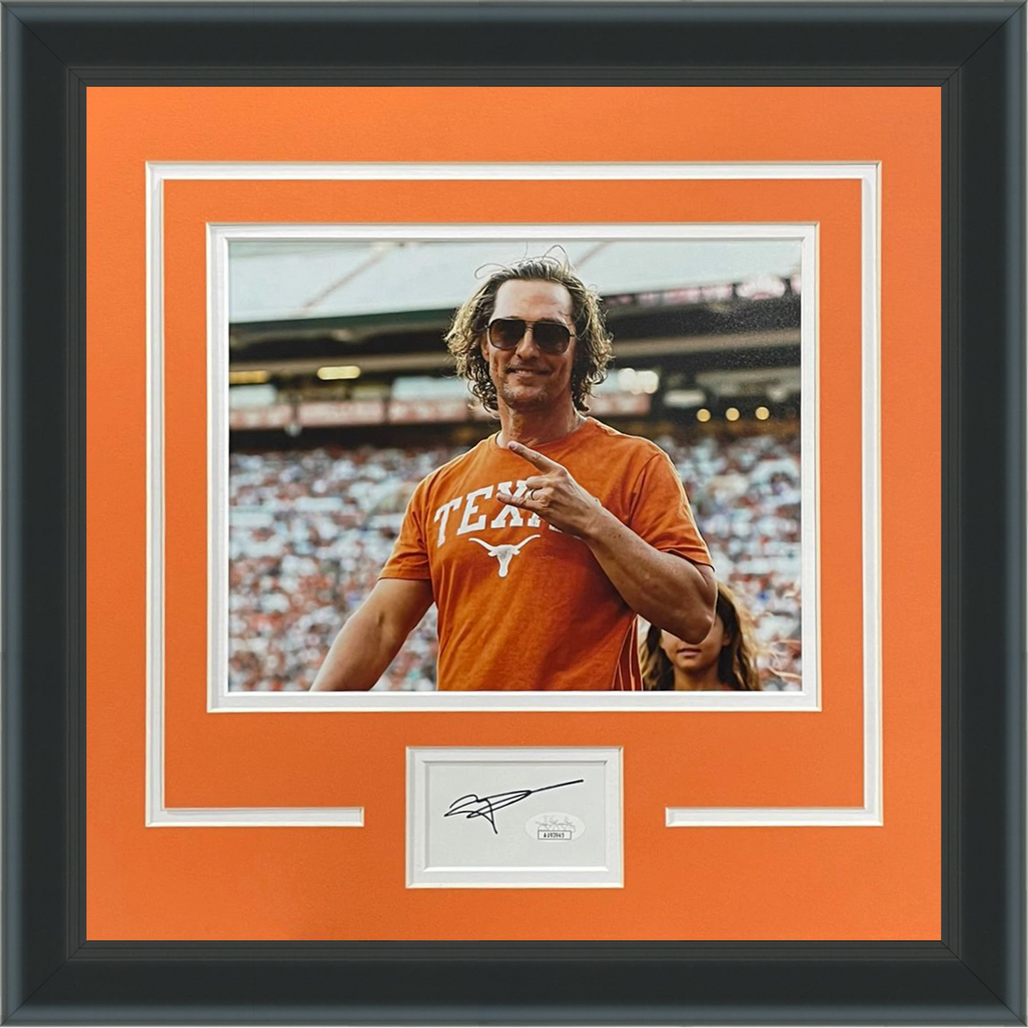 Matthew McConaughey Autographed Texas Longhorns "Signature Series" Frame - JSA