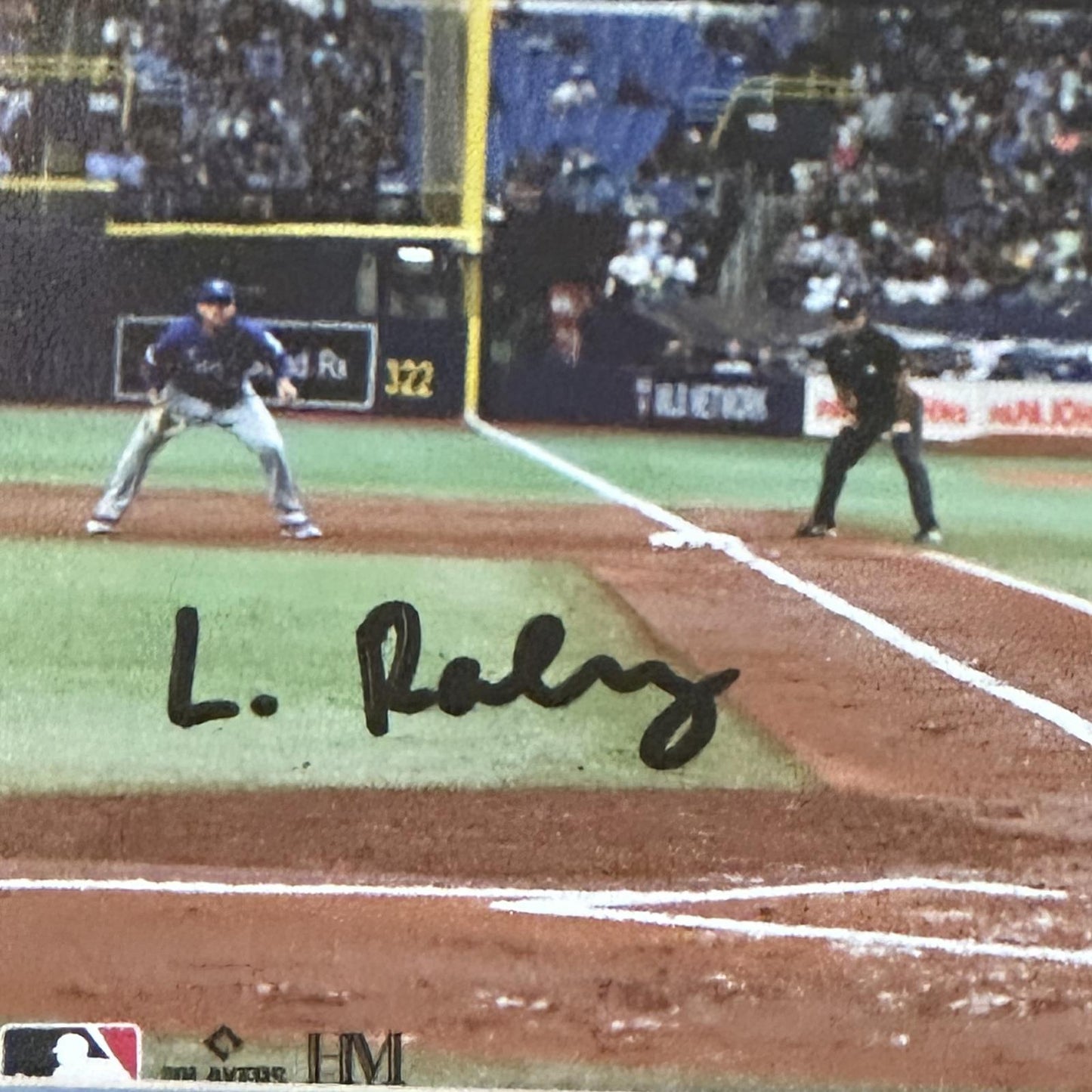 Luke Raley Autographed Tampa Bay Rays (Batting Horizontal) Framed 8x10 Photo - JSA