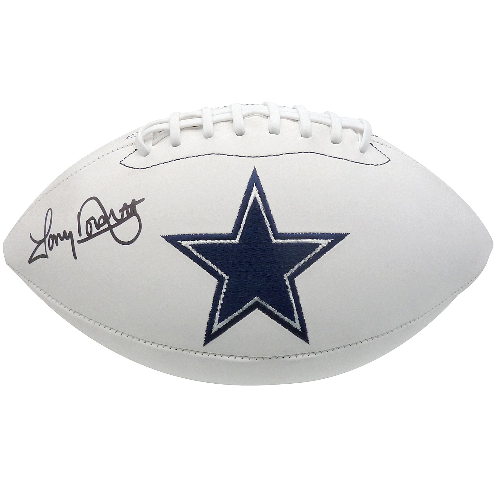 Tony Dorsett Autographed Dallas Cowboys Logo Football JSA