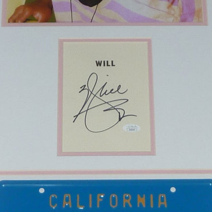 Will Smith Fresh Prince of Bel Air 11x14 Deluxe Framed with Autograph and FRESH License Plate - JSA