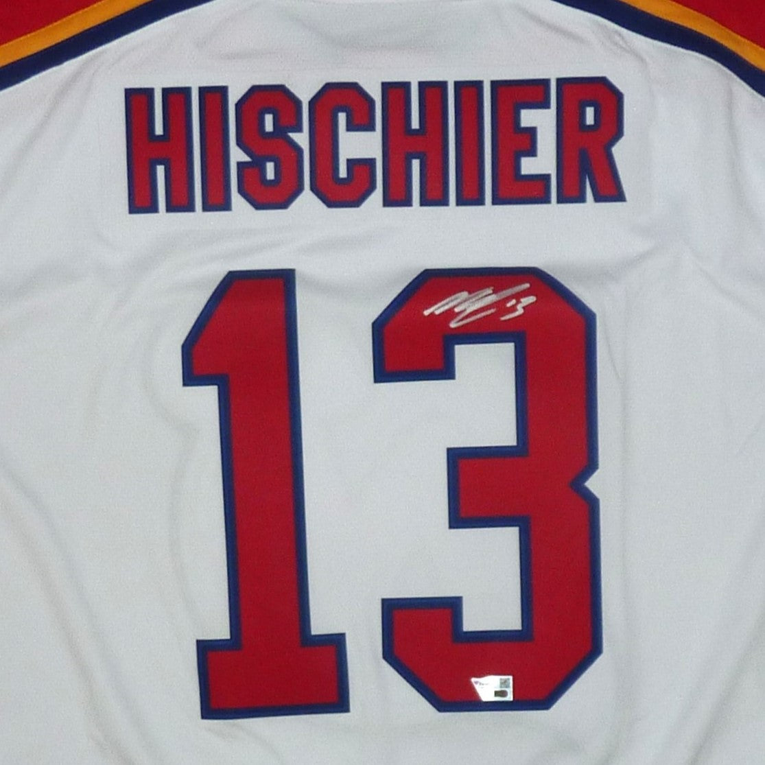 Niko Hischier Autographed New Jersey Devils (Black #13) Breakaway Alternate Hockey Jersey Fanatics Authentic