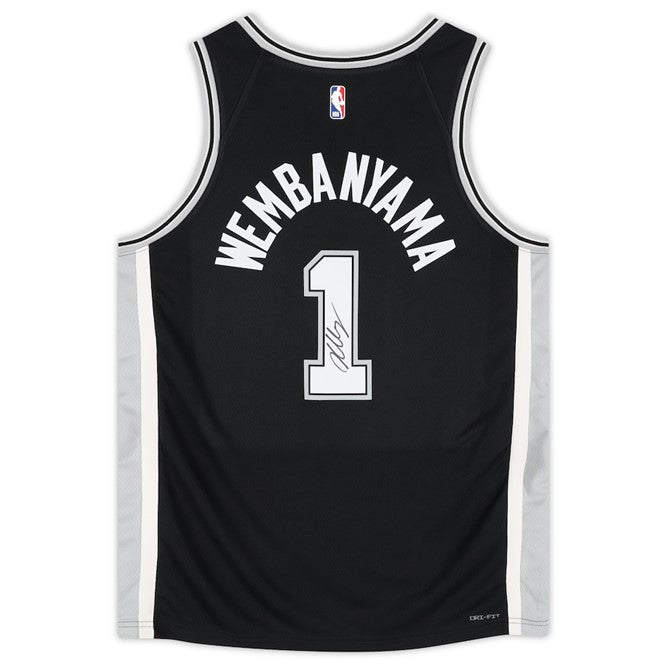 Victor Wembanyama Autographed San Antonio Spurs (Black #1) Nike Swingman Jersey - Fanatics