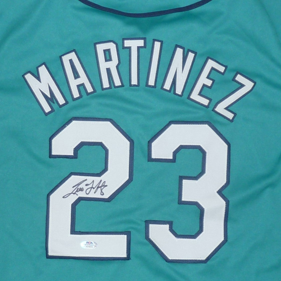 Tino Martinez Autographed Seattle (Teal #23) Jersey - PSADNA