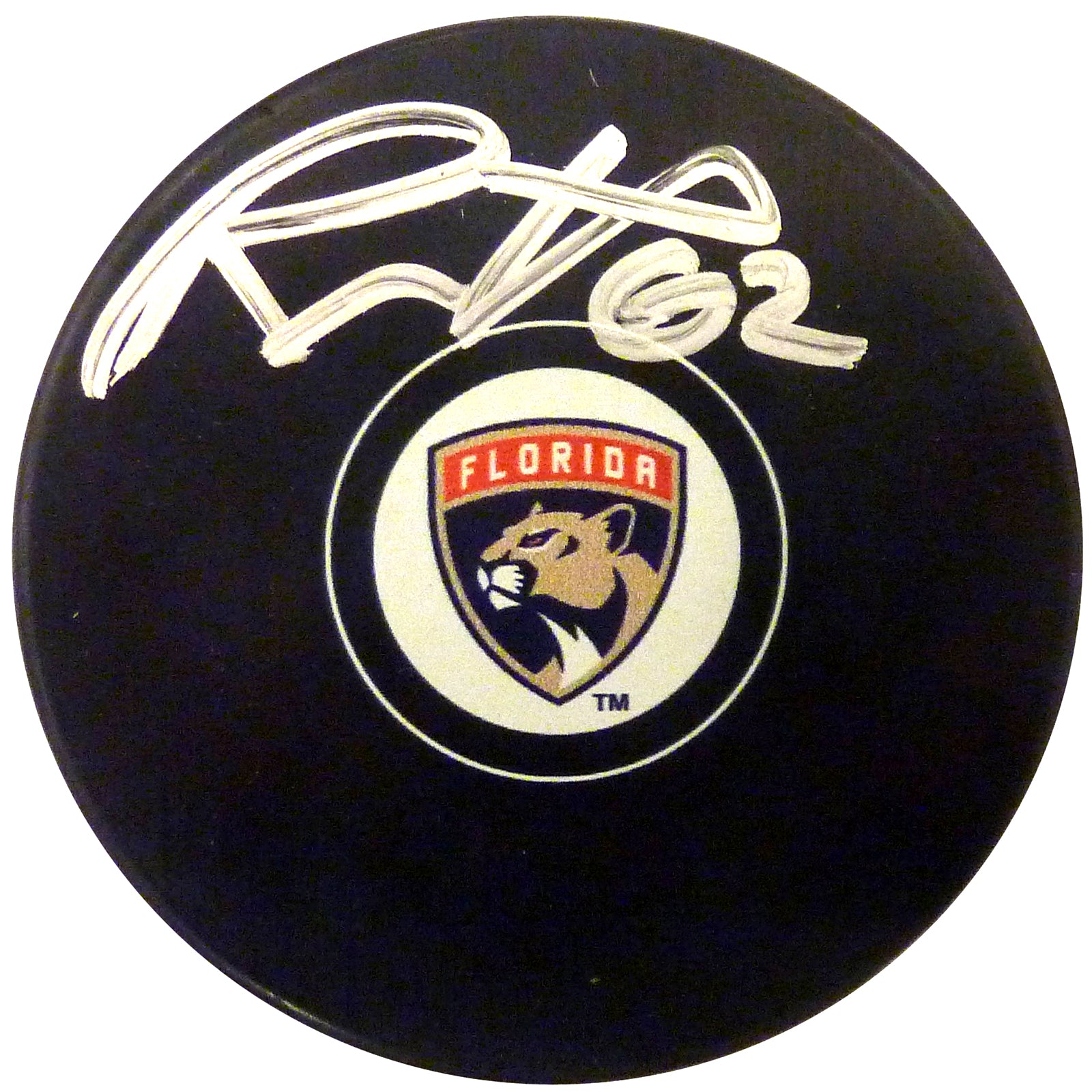Brandon Montour Autographed Florida Panthers Logo Replica Hockey Puck - JSA
