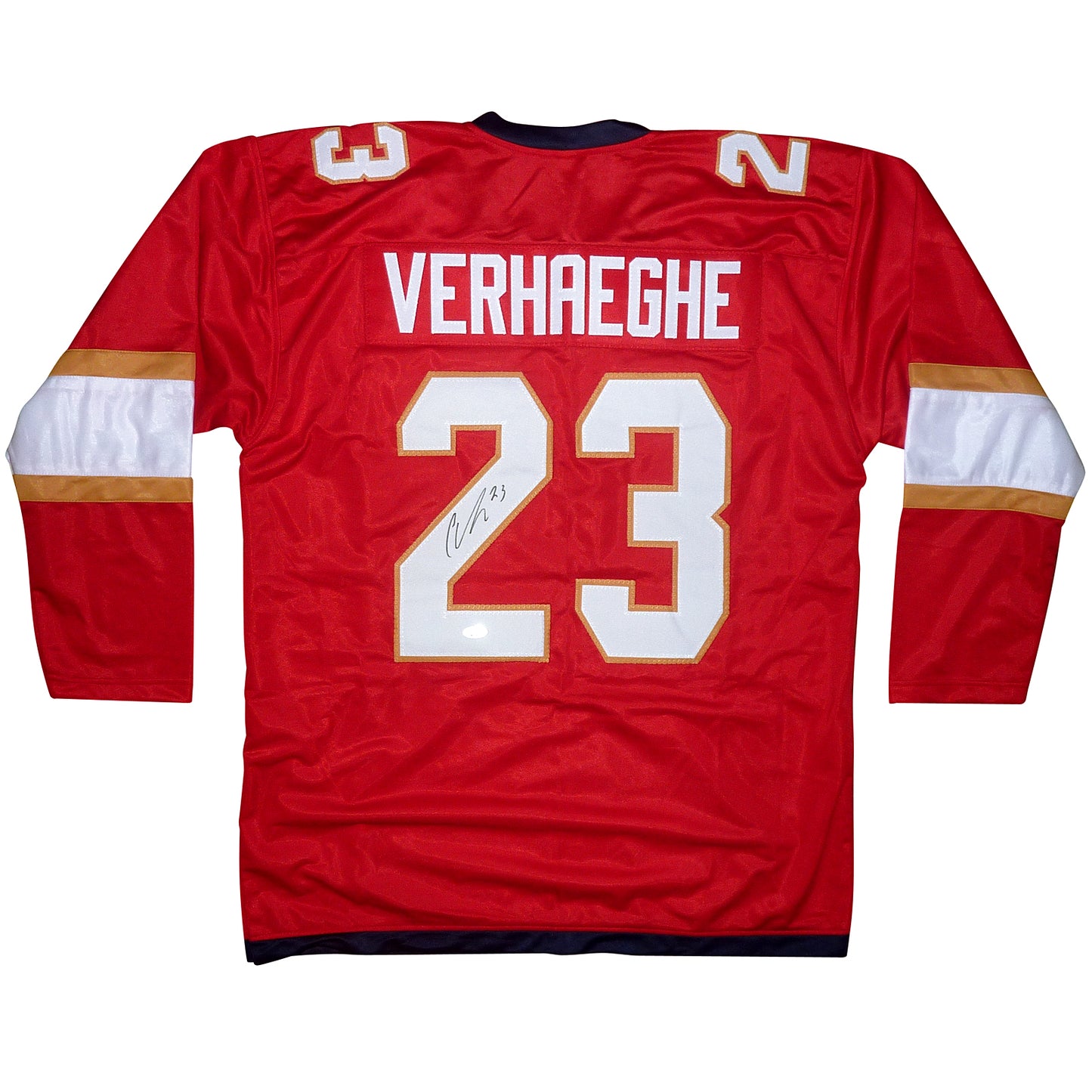 Carter Verhaeghe Autographed Florida (Red #23) Custom Hockey Jersey - JSA