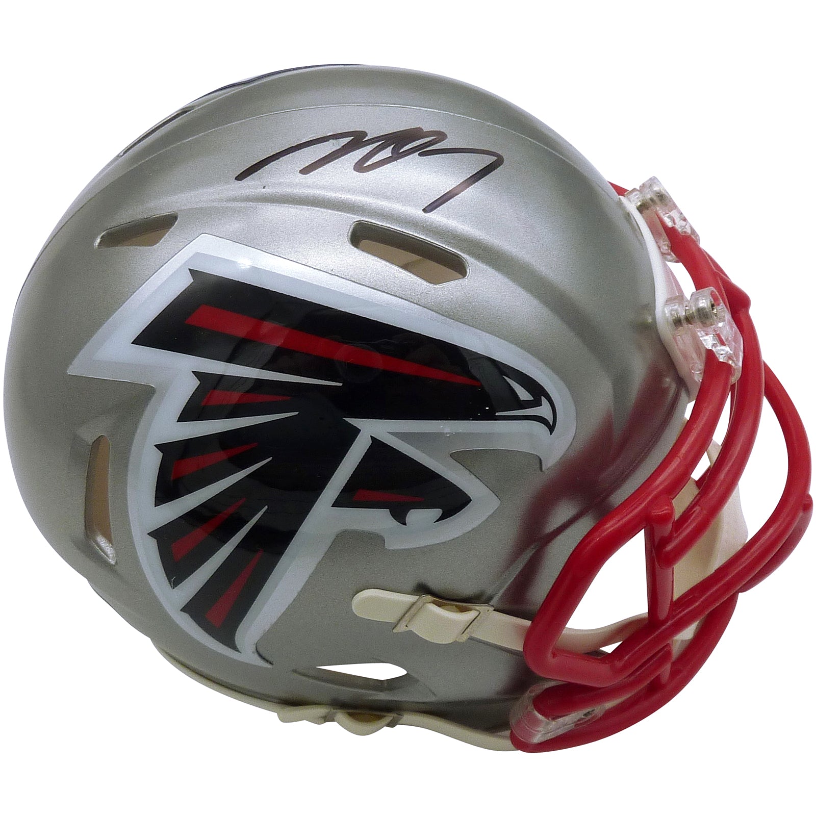 atlanta falcons mini football helmet Michael Vick Autographed Atlanta Falcons (FLASH Alternate) Mini Helmet – Palm Beach Autographs LLC