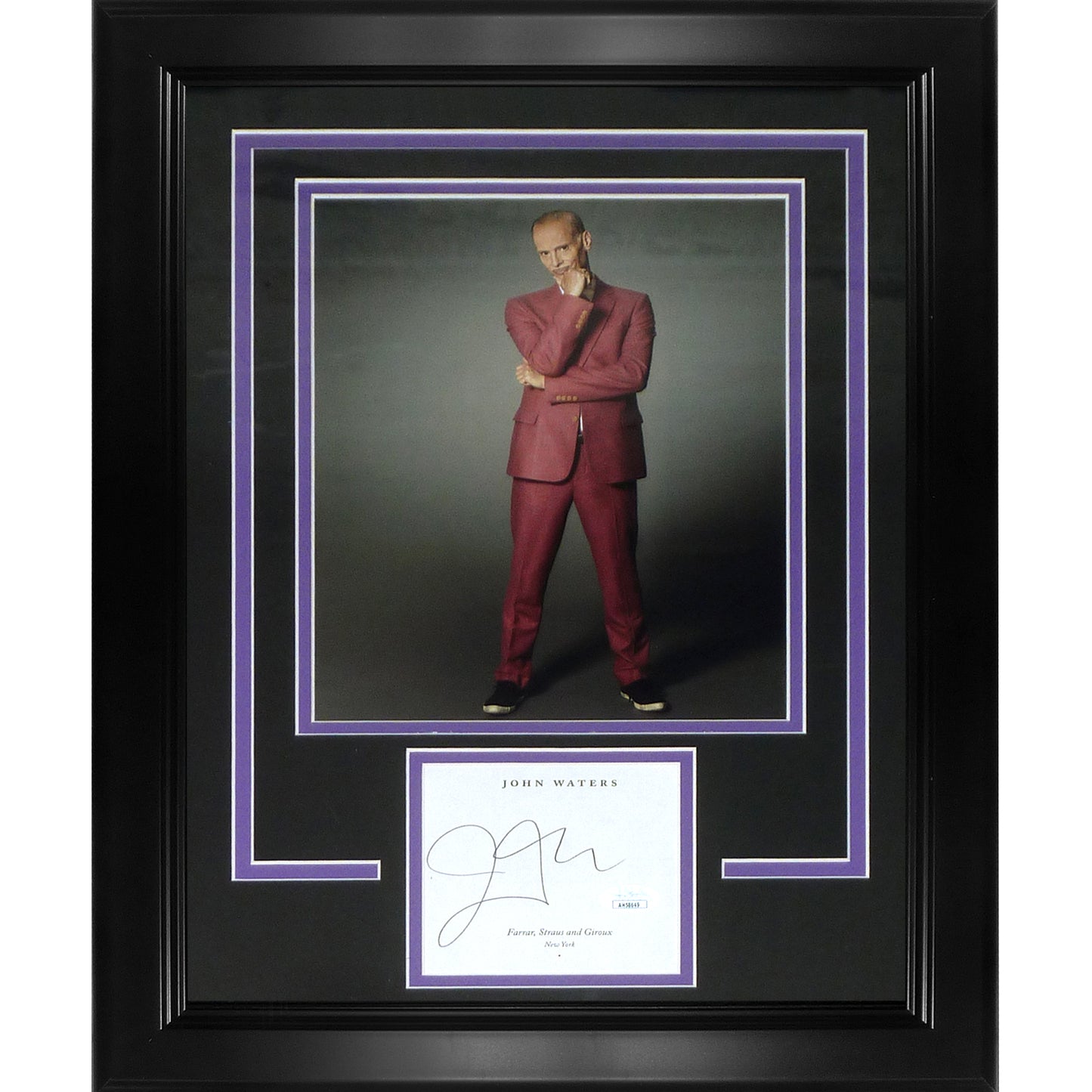 John Waters Autographed Movie "Signature Series" Frame - JSA
