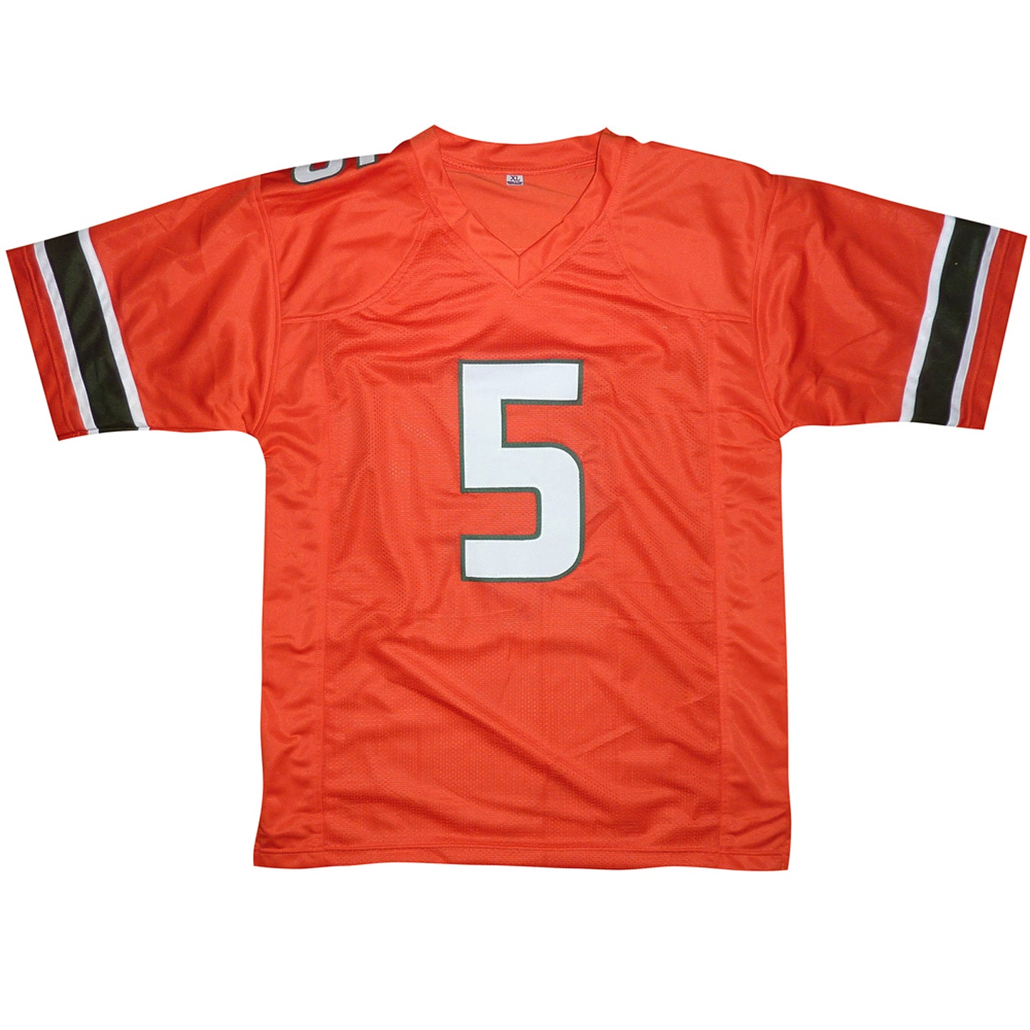 Kamren Kinchens Autographed Miami (Orange #5) Custom Jersey - JSA