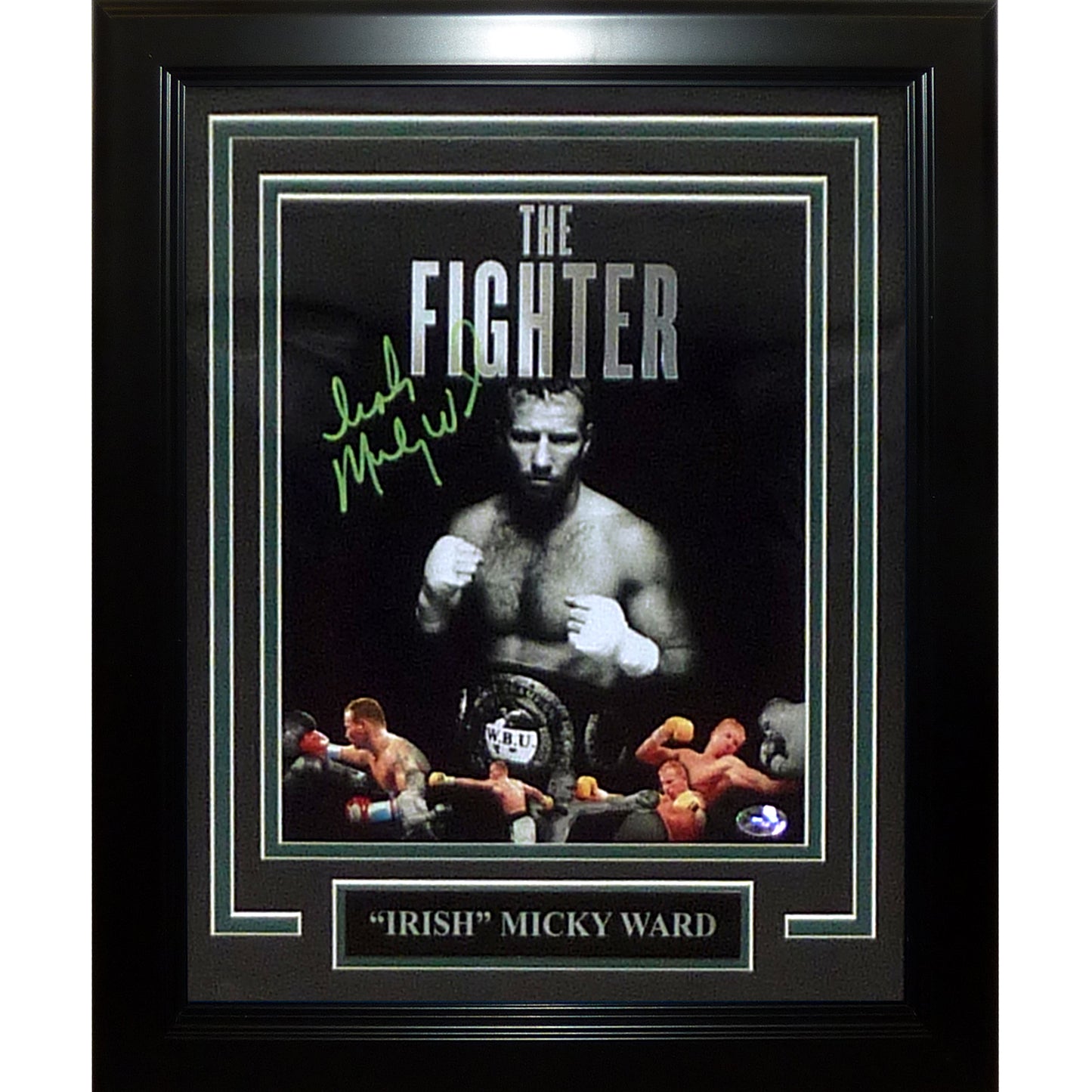 Micky Ward Irish Autographed Boxing Deluxe Framed 8x10 Photo "The Fighter" - JSA