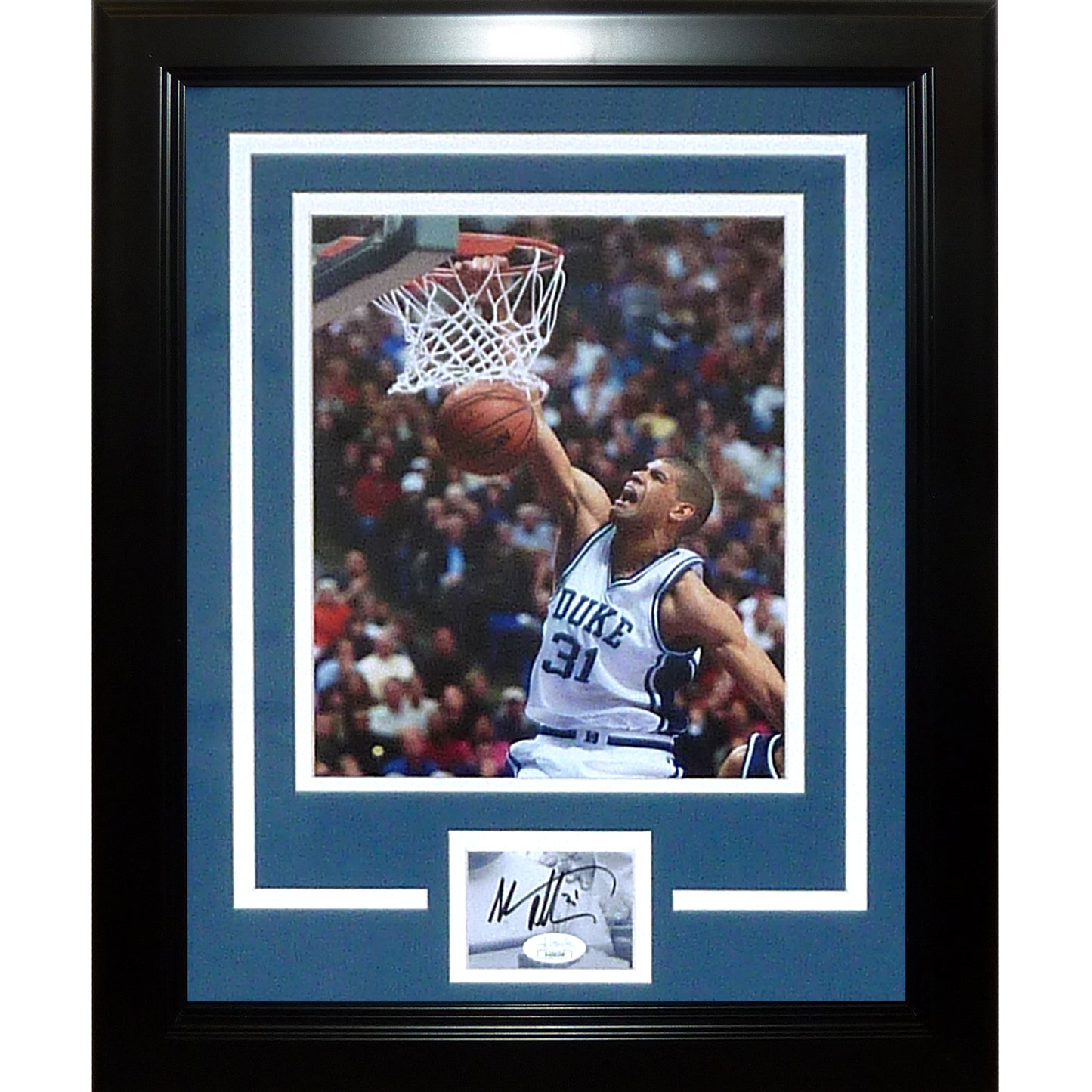 Shane Battier Autographed Duke Blue Devils "Signature Series" Frame - JSA