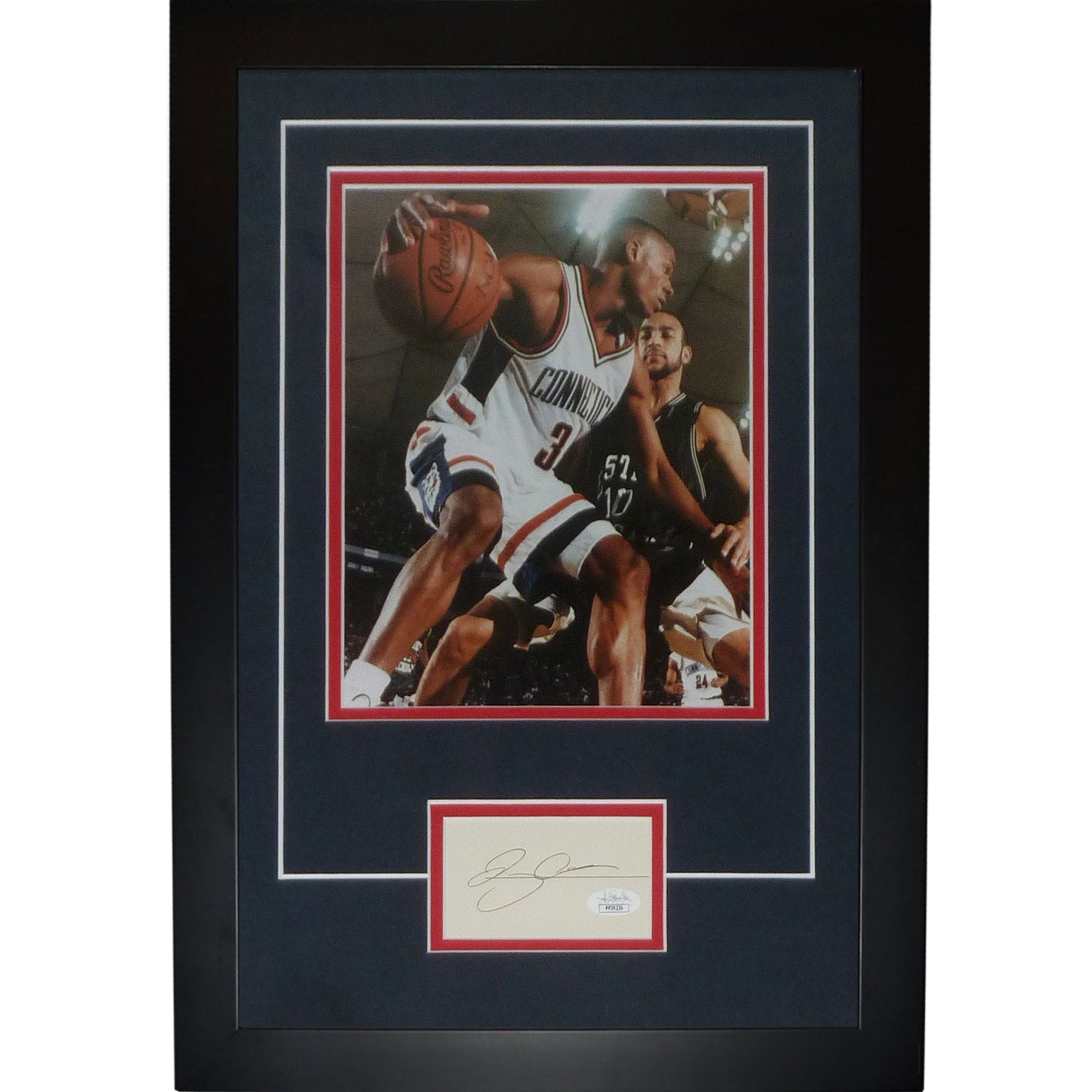 Ray Allen Autographed Connecticut UCONN Huskies "Signature Series" Frame - JSA