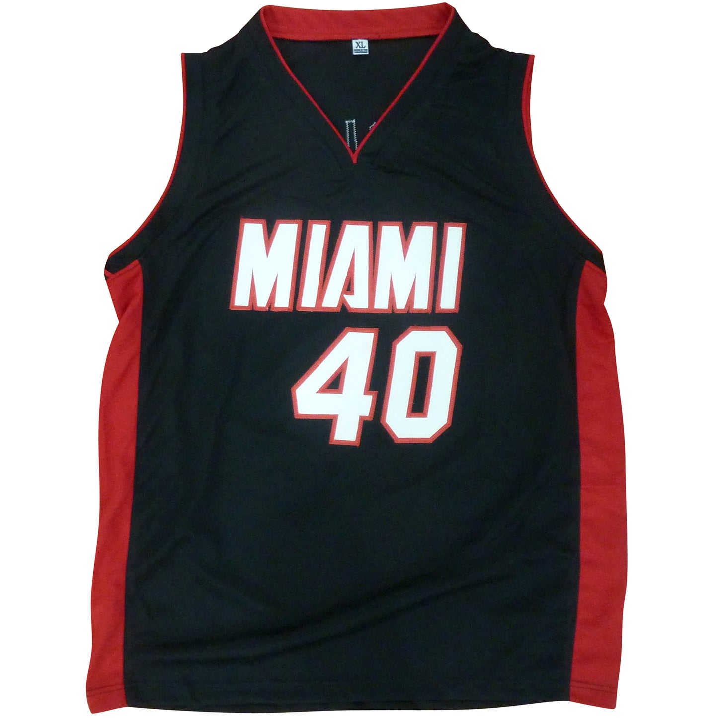 Udonis Haslem Autographed Miami (Black #40) Custom Jersey - Beckett