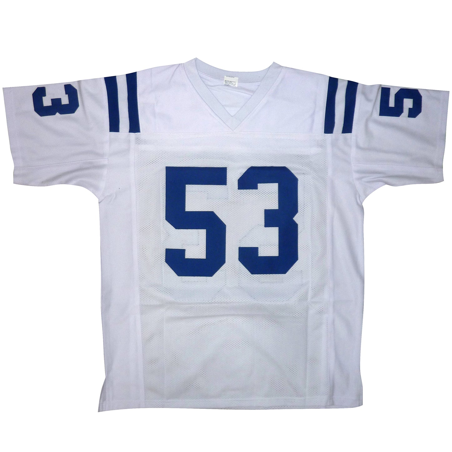 Darius Shaq Leonard Autographed Indianapolis (White #53) Custom Jersey - JSA