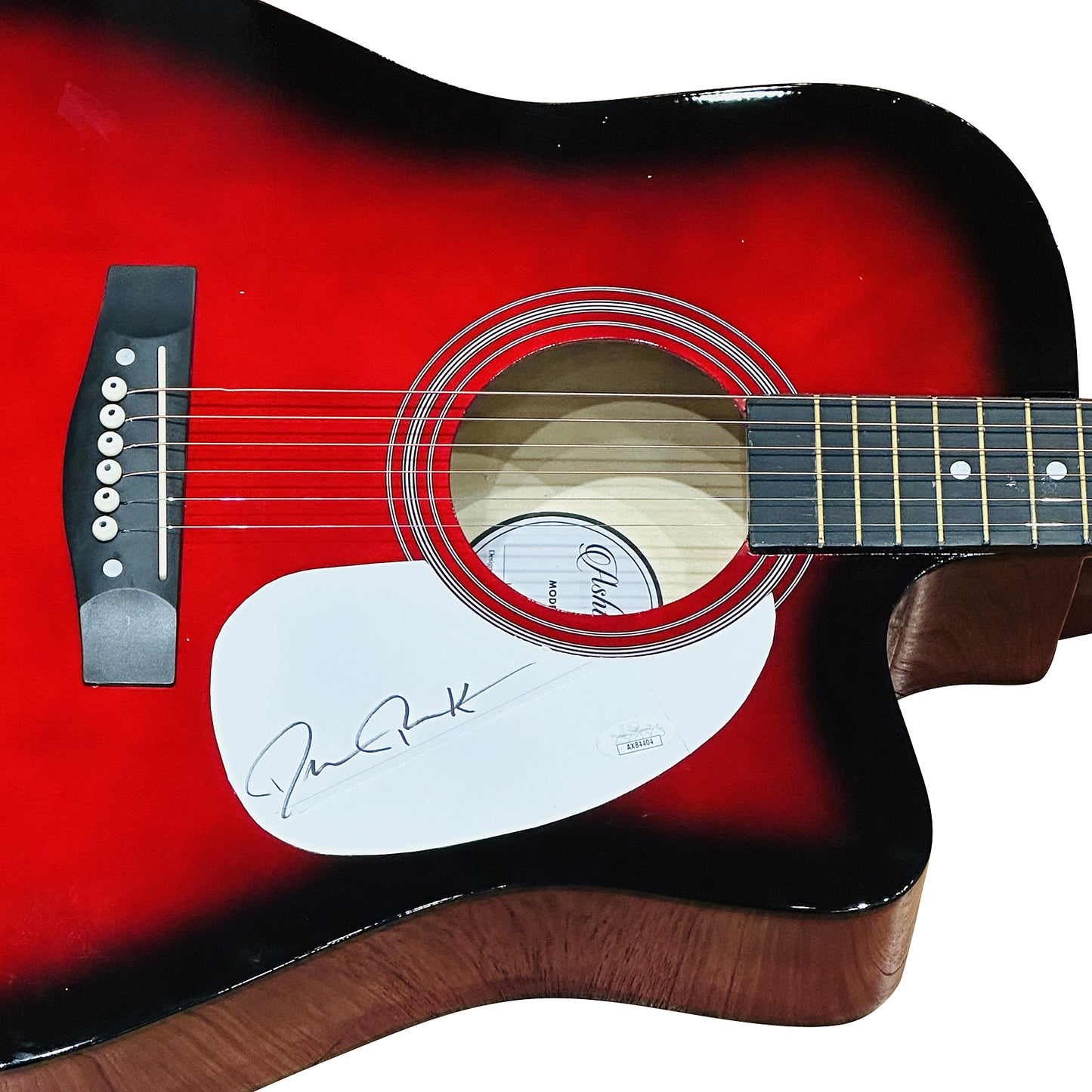 Darius Rucker Red Acoustic Guitar with Autograph - JSA