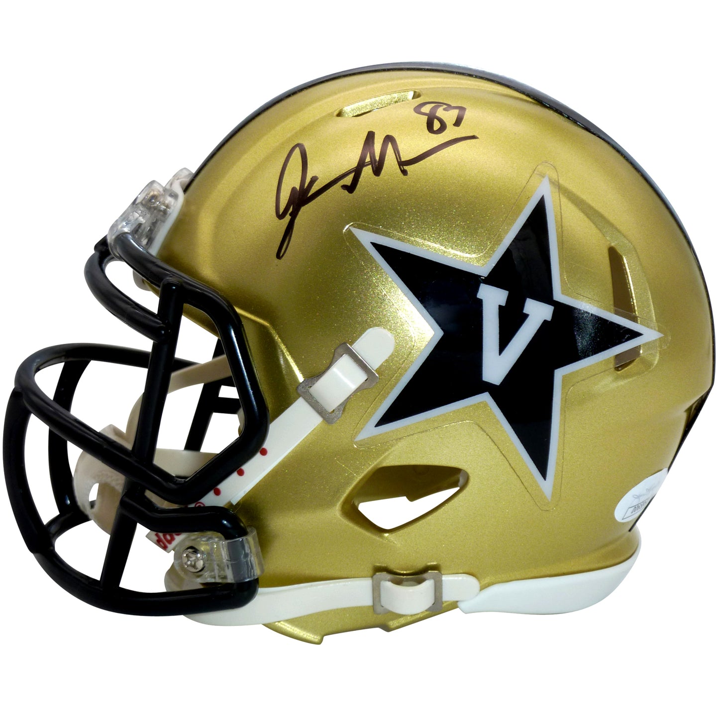 Jordan Matthews Autographed Vanderbilt Commodores Mini Helmet - JSA