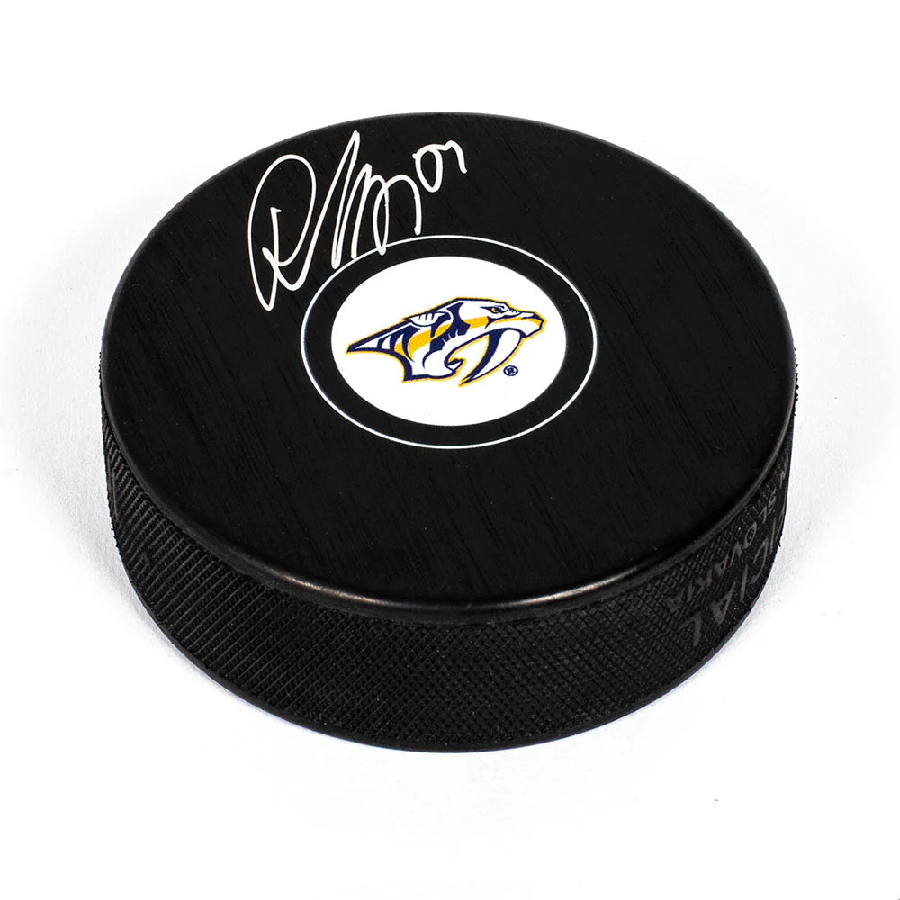 Roman Josi Autographed Nashville Predators Hockey Puck - JSA