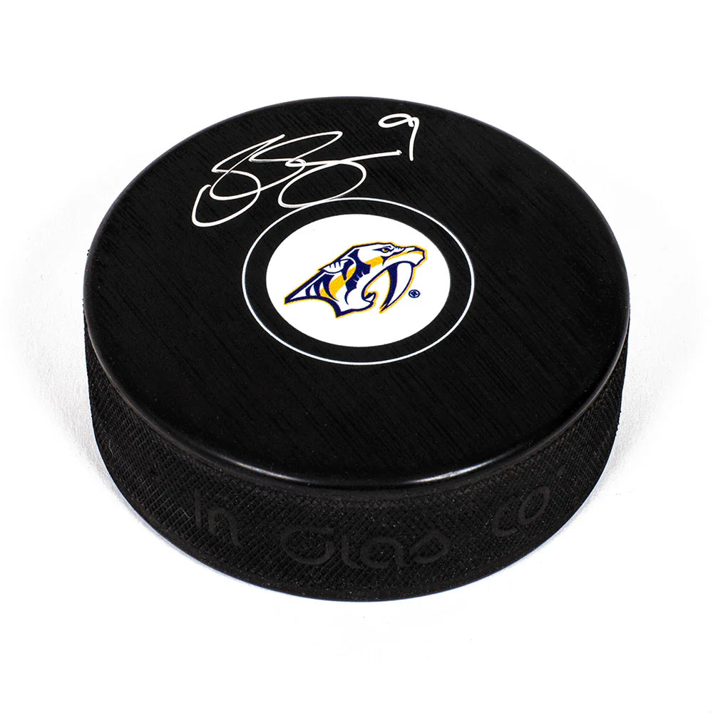 Filip Forsberg Autographed Nashville Predators Hockey Puck - JSA