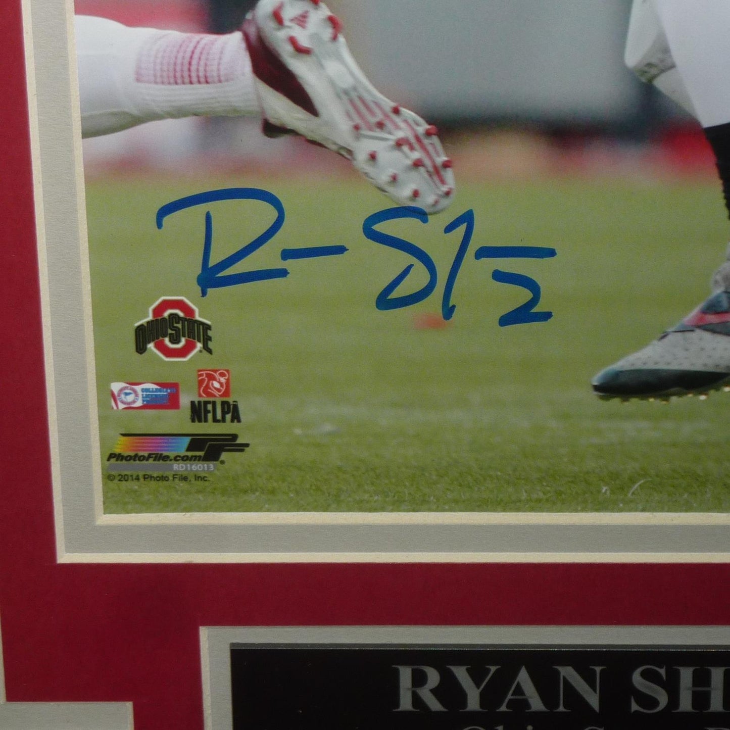 Ryan Shazier Autographed Ohio State Buckeyes Deluxe Framed 8x10 Photo - JSA