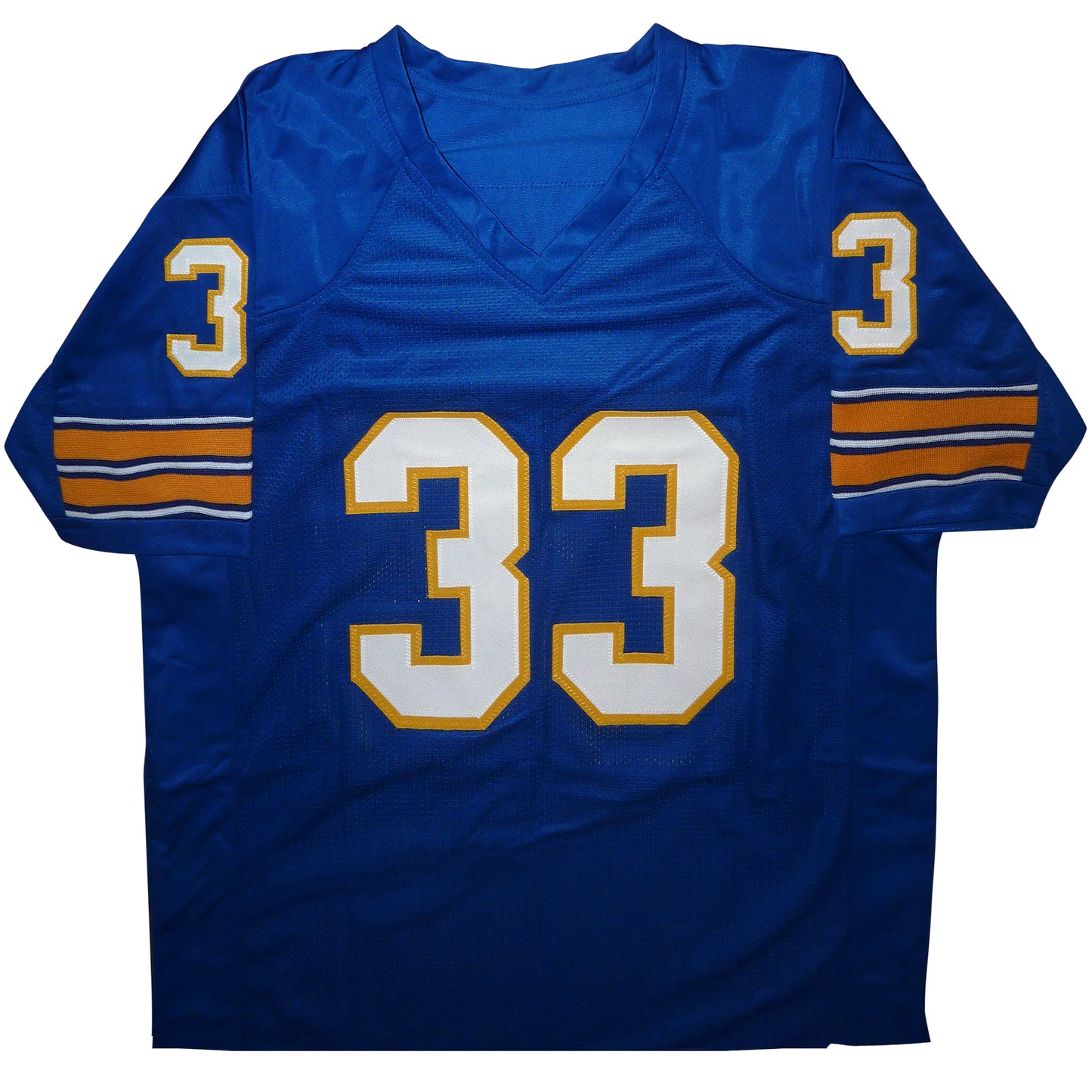 Tony Dorsett Autographed Pittsburgh Panthers (Blue #33) Custom Jersey w/ "76 Heisman" - Beckett